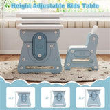 Kids Activity Table with Abundant Storage - Concave Shelf Side Pen Slots 64158096