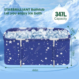 Portable Soaking Tub with Sturdy Frame, Freestanding Spa Bath Tub for Relaxation, Fits Most 68003328