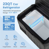 12 Volt Car Refrigerator w/ -468 Adjustable Range Divider for Camping 68032263