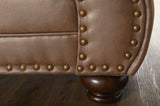Leinster Faux Leather Arm Chair and Ottoman 2 pieces set T2574P196590
