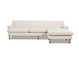 Alana 88" L-Shape Reversible Sectional Sofa, Light Beige Linen B2719P238357