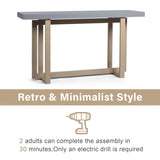 Modern Wood Entryway Console Table Sofa Table, Long Entryway Table for Hallway Living Room Foyer 53585278