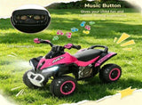 Pink Non-Electric Toddler Ride-On Push Car Foot-to-Floor Sliding Ride Racer ATV Toy with Music & 26467165