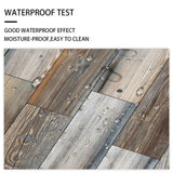 48 Pcs Wood Grain Splicing Wall Sticker Peel And Stick Backsplash PVC Wall Tile, Waterproof And Oil 77767506