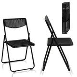 ZNTS 6 Pack Plastic Folding Chairs, Lightweight Stackable Commercial Chairs, Portable Event Seats Indoor 18728848