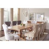 Beige and Rustic Smoke Tufted Dining Chair B062P153710
