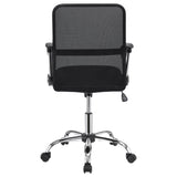 ZNTS Black Swivel Office Chair with Casters B062P153790