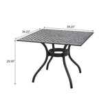 CAYMAN ARCH MESH I 39IN SQ TABLE 54586.00SAD