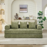 Comfy Convertible Folding Mattress Couch, Floor Bed, Chenille Floor with Armrest, Floor W1143P330251