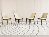 A set of 4 dining chair, modern style chair made of high-quality PU Leather fabric with thick soft W2189P166088