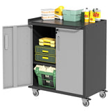 Heavy-Duty Metal Garage Storage Cabinet with Wheels - Sturdy and Durable Tool Storage Cabinet for T2398P222831