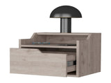 Light Gray Dual-Shelf Display Nightstand B062P175142
