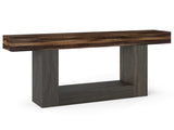 63" Long Narrow Entryway Table with Anti-Tip Safety, Farmhouse Sofa Console Table with 2-Tier 60476071