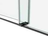 48*76" Frameless Double Sliding Shower Door, Double Shower Door, 3/8 SGCC Tempered Glass, 69064029