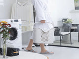 Laundry Hamper, 2-Tier Sorter with Hanging Bar and Removable Rolling Baskets, Stackable Storage Cart 61576787