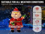 3.3FT Lighted Santa Claus Waving Hand Christmas Yard Decorations, Pre-lit Pull Up Santa with 100 15985310