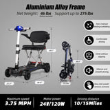 Manaul Folding Scooter M2085 Blue For Senior's Easy Travel With Competitive Price GL-W2923P220458