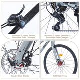 7 Speed Hybrid bike Disc Brake 700C Road Bike For men women's City Bicycle W1019127660