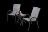 ZNTS 3 Piece Patio set, Outdoor Camping Chairs with Breathable Textilene Fabric, folding with steel W640P270188