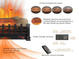 20 inch Electric Fireplace 3D Log set insert, Free Standing Fireplace Heater for Indoor 31542525