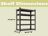Heavy-Duty Metal Garage Storage Rack with Adjustable Shelves, Industrial Warehouse Shelving Unit, 19296442