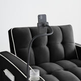 1 versatile foldable sofa bed in 3 lengths, modern sofa sofa sofa velvet pull-out bed, adjustable W2564P168269