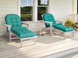 Outdoor Adirondack Chair Cushions 44x19x4 inch Waterproof Rocking Chair Cushion with 17x19 Ottoman 20603070