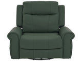 Manual Recliner 270&degSwivel Rocker Recliner Chair PU Leather Recliner with Massage and Heating, N763P363558F