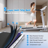 Folding Treadmill with Incline 2.5HP 12KM/H Electric Treadmill for Home Foldable, Bluetooth Music W215P293386