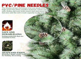 Artificial 5ft Green Christmas Tree with 694PVC/Hard Needle Mixed Branch Tips,Pine cone,Hinged 04773659