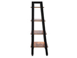 4 Tiers Industrial Ladder Shelf, Vintage Bookshelf, Storage Rack Shelf for Office, Bathroom, Living 96944196
