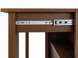 Convertible Fold-Out Desk, Multi-Functional Writing Workstation with Storage Drawers & Open W331P515580
