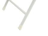 4-Pack White Stainless Steel Folding Chairs - Heavy-Duty 800lb Capacity, Stackable & Waterproof W2071P368564