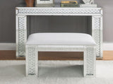 Nysa Mirrored & Faux Crystals Vanity Desk B2726P448766
