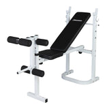 ZNTS Weight Bench with Adjustable Workout Bench and Barbell Rack and Leg Developer, Foldable Weight Bench 25252986