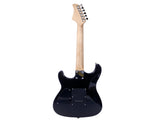 Lightning Style Electric Guitar with Power Cord/Strap/Bag/Plectrums Black & Dark Blue 86515005