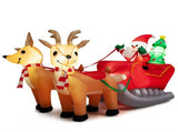 7.2 Feet Christmas Decoration Christmas Inflatable Santa Rides Sled 77611237