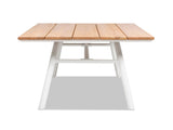 Maiden 71" 6-Seater Teak & Aluminum Patio Dining Table, Natural Teak B2719P245997