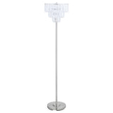 ZNTS Chrome Metal Base Floor Lamp B062P153728