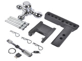 Adjustable Trailer Hitch Fits 2" Receiver Tri-Ball 5" Drop 10K GTW with Lock 76943537