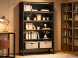 5 Tier LED Bookshelf Modern Tall Design 03013445