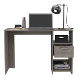 Omma Computer Desk, One Drawer, Two Shelves B070P188826