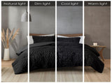 Full/Queen Ruched Fur Down Alternative Comforter Set B035129366