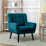 Modern Soft Velvet Material Ergonomics Accent Chair Living Room Chair Bedroom Chair Home Chair With W67634089