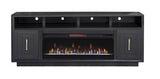 83 inch Electric Fireplace TV Stand for TVs up to 95 inches, Minimal Assembly, Black Finish GL-B108P160238