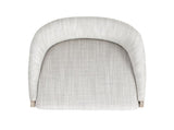 Newport 26.5" Coastal Curved Back Upholstered Counter Stool, Two-Tone Neutral Gray Polyester Wool B2719P238399