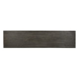 Outdoor Aluminum Dining Bench with Steel Frame, Grey / Black 61625.00BGRYMP1