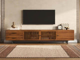 78" TV Stand for TVs Up to 85", TV Console for Living Room, Media Console with Two Drawers, N710P510680P