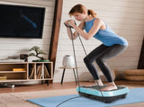 Vibration Exercise Machine With Resistant Bands Remote Control Whole Body Vibration Platform Workout 86340703