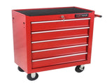 5 DRAWERS MULTIFUNCTIONAL TOOL CART WITH WHEELS-RED 23626392